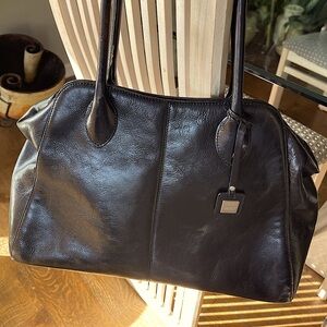 HOBO International Black and Red Leather Bag